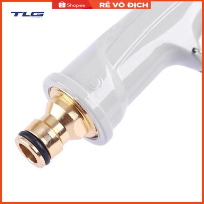 Bộ dây vòi xịt nước rửa xe, tưới cây tăng áp 3 lần, loại 15m (cút nhựa nối 713-1) 206846