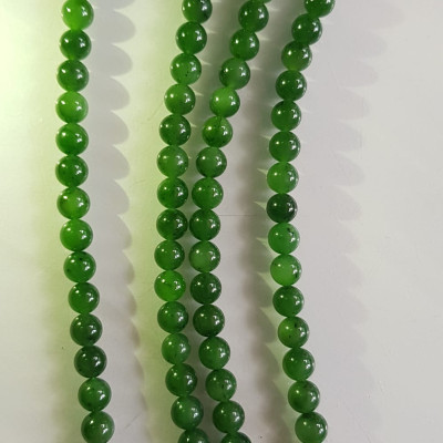 Vòng chuỗi đeo cổ Nữ mới đẹp Đá ngọc jade hay ngọc phật xanh tự nhiên Size 8mm màu xanh ngọc bích bóng sang đẹp hợp mệnh thủy mộc hỏa Quà tặng ý nghĩa cho Mẹ, mình và người thân ý nghĩa ạ