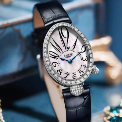 Đồng hồ nữ chính hãng KASSAW K825-1 Fullbox, Kính sapphire ,chống xước,chống nước,dây da xịn, Đồng hồ cơ (Automatic),Mới 100%,Bảo hành 24 tháng