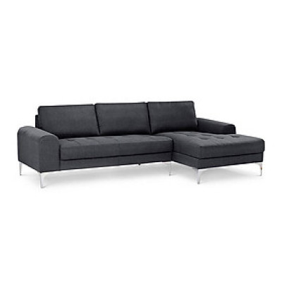 Sofa góc L-Concept Juno Sofa 289 x 151 x 85 cm (Nâu socola) + 2 gối trang trí trị giá 300.000Đ