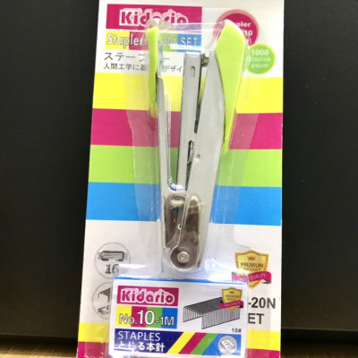 Bấm Kim Kidario Số 10 + Kim Bấm HD-20N SET (16 Tờ)- Giao Màu Ngẫu Nhiên