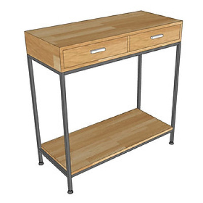 Bàn console trang trí COGI mặt gỗ khung sắt Juno sofa CSTCT038 80x35x80 cm nhiều màu lựa chọn