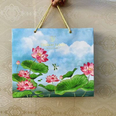 Bộ Hộp Bánh Trung Thu Lộc Phúc - Thành Long - 6 Bánh 1 Trứng 