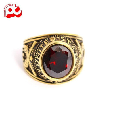 Nhẫn nam cao cấp thời trang đẹp titan thép không gỉ kiểu nhẫn mỹ mạ vàng trangsucpt đá đen PTNNA220