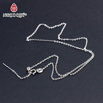 Dây chuyền bạc dạng móc xích 40cm - Ngọc Quý Gemstones