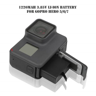 Pin Cho Camera Action Gopro Hero 5/6/7 Li-ion 1250mAh AHDBT-501 - Hàng Nhập Khẩu
