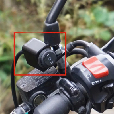 Công Tắc Đèn 3 Chế Độ Gắn Chân Gương Chống Nước Lắp Xe Máy Xe Điện - Hàng Hợp Kim Cao Cấp, Loại Tốt, ĐÈN TRANG TRÍ , ĐỒNG HỒ TREO TƯỜNG