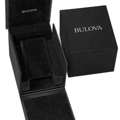 Đồng Hồ Nam Bulova Dây Thép Không Gỉ 98A203 - Mặt Đen