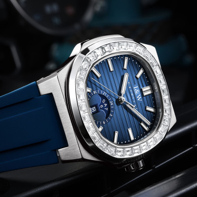 Đồng Hồ Nam I&W Carnival 735G7 Chính Hãng Full Box Chống Nước Kính Chống Xước Dây Silicon Cao Cấp BH 60T (Máy Cơ Tự Động)