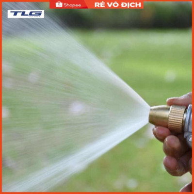 Bộ dây và vòi xịt tăng áp lực nước,rửa xe, tưới cây 15m (cút nhựa nối đồng nhựa) 206843