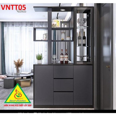 TỦ KỆ TRANG TRÍ KIÊM VÁCH NGĂN VNTT05 - Nội thất lắp ráp Viendong Adv