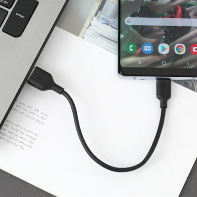 Cáp sạc và truyền dữ liệu USB chân Type-C ngắn - 20cm - Hàng chính hãng QUATECH