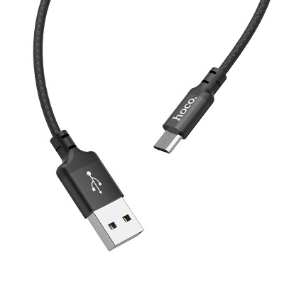 Cáp sạc Hoco X14 kết nối Micro vải dù chắc chắn truyền data tốc độ cao cho Android ( 2 size ) - Hàng chính hãng