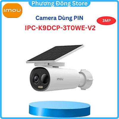 Camera IMOU dùng pin tích hợp tấm solar CELL 3C IPC-K9DCP-3T0WE-V2 - 3MP - Hàng chính hãng