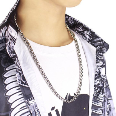 Dây chuyền nam titan cao cấp thời trang inox thép không gỉ bông dừa khít trangsucpt 7mm PTDCNA191