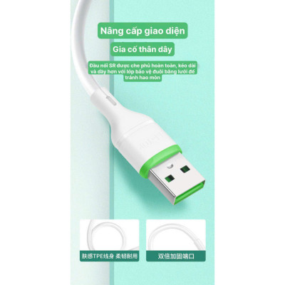 Dây sạc nhanh LI-TOP LX11 chân MIcro (Túi) công suất 66W, Kim Ánh cho dùng thử 30 ngày, bảo hành hàng chính hãng 12 tháng