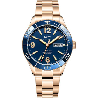 Đồng hồ nam chính hãng IW CARNIVAL IW586G-1 Kính sapphire ,chống xước ,Chống nước 50m ,Bảo hành 24 tháng,Máy cơ (Automatic),dây kim loại thép không gỉ 316L, mặt xanh thiết kế đơn giản dễ đeo