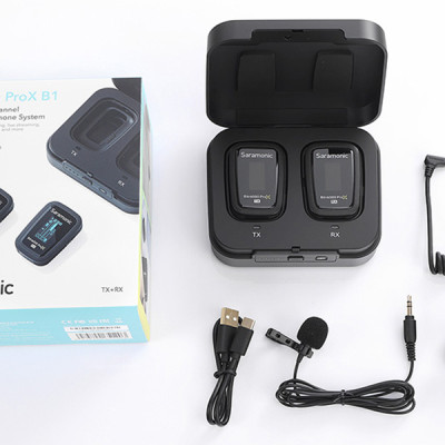 Micro Thu Âm Không Dây Saramonic Blink500 ProX B1 - Công Nghệ 2.4GHz - Độ Trễ 8ms - Hàng Chính Hãng