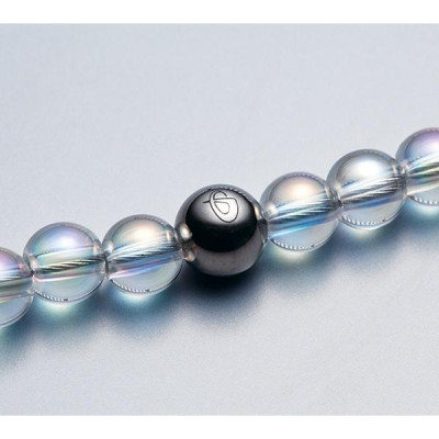 Vòng cổ Phiten pha lê - đá crystal necklace (5mm) AQ808051/AQ808053