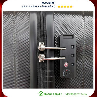 Vali cao cấp Macsim Hanke MSH80002 size 24 màu đen - Hàng loại 1