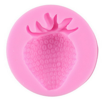 Khuôn silicon làm rau câu trái dâu tây - Mã số 1112