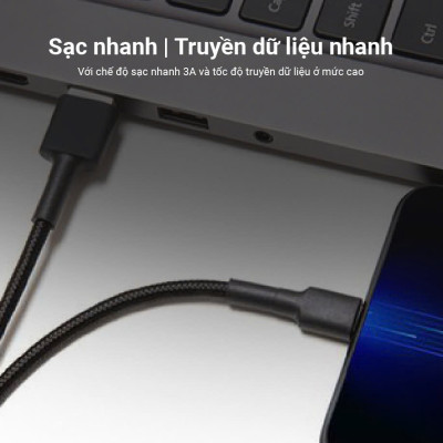 Cáp Sạc Xiaomi Mi Braided USB Type-C Cable 100cm - Hàng Chính Hãng