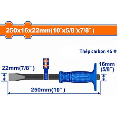 [CHÍNH HÃNG ]Mũi đục dẹp nguội 22x16x250mm WADFOW WCC1301