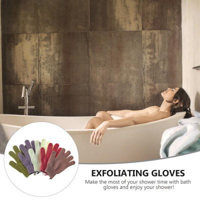 Găng tay tắm Cơ Thể tế bào chết Bobi Shop Bath Bao tay Loại Xịn Có Quai Treo (1 Cặp Bền Dày Không Rách Có Móc Treo)