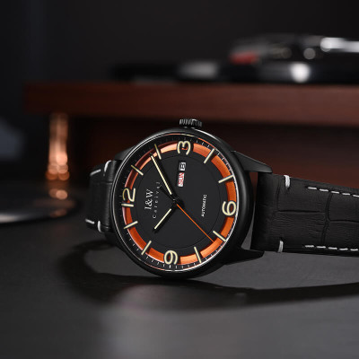 Đồng Hồ Nam I&W CARNIVAL 578G1 Chính Hãng Full Box Chống Nước Kính Chống Xước Dây Da Cao Cấp BH 24T (Máy Cơ Tự Động)