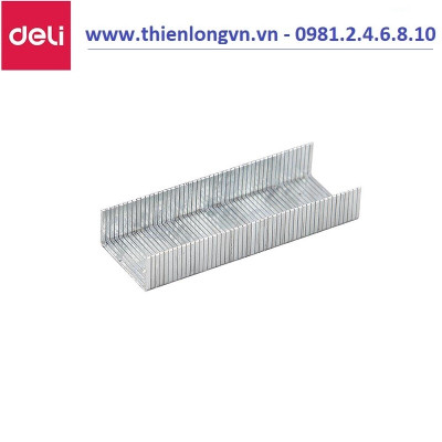 Lốc 10 hộp ghim dập 24/6 Deli - 0012N