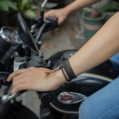 Chuỗi trầm hương Indo làm vòng tay hoặc dây chuyền 4mm phong thủy Udumbara