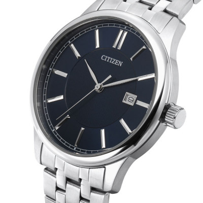 Đồng Hồ Nam Citizen Dây Thép Không Gỉ BI1050-56L - Mặt Xanh
