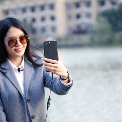 Micro Thu Âm Cài Áo Saramonic LavMicro UC Để Phỏng Vấn, Livestream, Podcast cho Điện thoại Android/ Cổng Usb-C - Hàng Chính Hãng