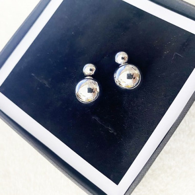 Bông tai ngọc trai châu màu chrome