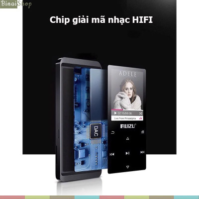 Máy Nghe Nhạc Lossless Bluetooth Ruizu D02  - Hàng Chính Hãng