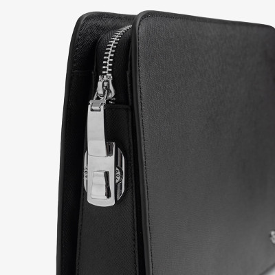 Clutch, Ví Cầm Tay Thời Trang Nam Khóa Số Da Bò Cao Cấp CK14 Đen