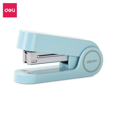 [BẢN NÂNG CẤP] Dập ghim học sinh văn phòng mini Deli 25 trang, Ghim bấm giấy số 12 màu pastel, nhỏ gọn, tiện lợi