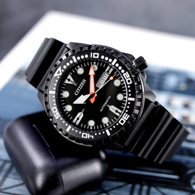 Đồng Hồ Nam Citizen Dây Cao Su NH8385-11E - Mặt Đen