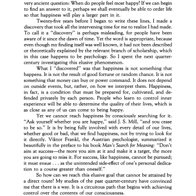 Flow: The Psychology of Optimal Experience