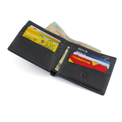 Ví Da Nam, Bóp Da Nam Kim Bảo H50 Da Bò Màu Đen, Nâu, Bò