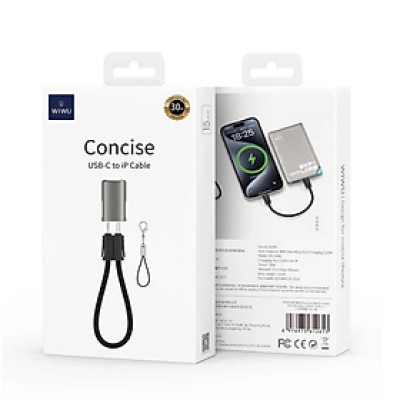 Cáp Sạc Nhanh Wi WU 30W Type-C Dùng Cho iPhone 14 Trở Xuống Wi-C040 - Hàng Chính Hãng