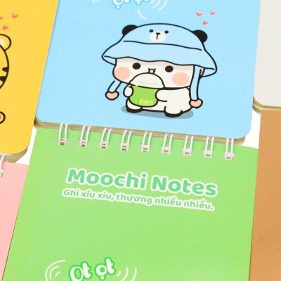 Sổ Lò Xo Moochi Notes B7 - Kẻ Ngang - 120 Trang 80gsm - The Sun 03