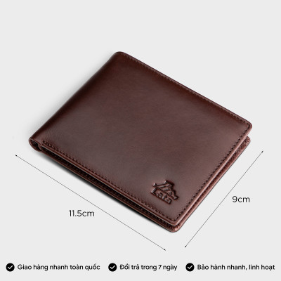 Ví nam da bò Lata ( Thời trang nam - Ví da thật LVN84 )