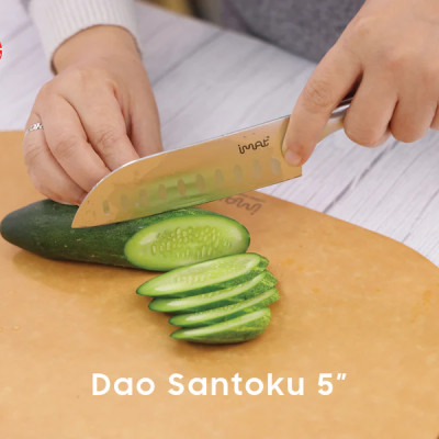 [HÀNG CHÍNH HÃNG] Bộ dao 3 dao iMat. Lưỡi thép cacbon 5CR15 sắc, bền bỉ, cán dao làm bằng inox 430 không gỉ. 3 lựa chọn