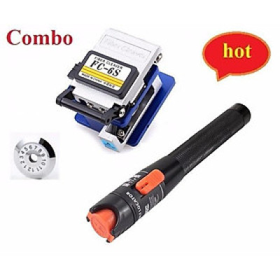 Dao cắt quang FC-6S + Bút soi quang 10KM Tặng Lưỡi 12 điểm