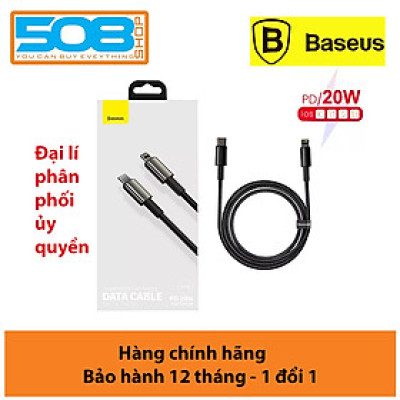 Cáp sạc nhanh, siêu bền C to IP 20W Baseus Tungsten Gold dùng cho iPhone 12/ iP11 Series/ iPXS Max (20W, Fast Charging & Data Cable)- Hàng chính hãng