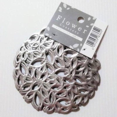 Set 04 tấm đế lót ly cốc hình tròn Echo Flower Ø10cm - Hàng Nội Địa Nhật Bản