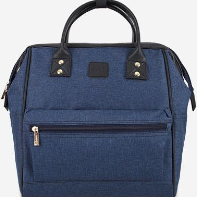 Balo công sở nam nữ dáng vuông IDIGO UBP2 - 418 - 00, ba lô du lịch đa năng nhỏ gọn