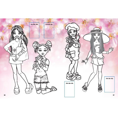Sách - Dán Hình & Tô Màu Sticker Girl Fashion Nhà Thiết Kế Tài Ba - Tập 5 - Minh Thắng