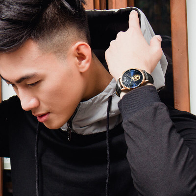 Đồng Hồ Nam I&W Carnival 525G2 Chính Hãng Full Box Chống Nước Kính Chống Xước Dây Da Cao Cấp BH 24T (Máy Cơ Tự Động)